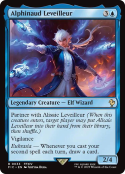 MTG Magic 1x Alphinaud Leveilleur SURGE FOIL (M/NM) Commander Final Fantasy - Image 1