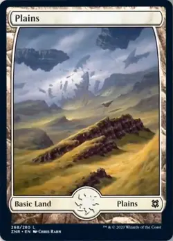 Plains (268) -Foil Light Play MTG Zendikar Rising - Image 1