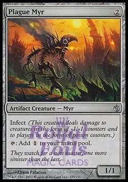 Plague Myr 1x FOIL MBS MTG Mirrodin Besieged Uncommon MINT artifact - Image 1