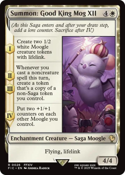 MTG Magic 1x Summon: Good King Mog XII SURGE FOIL (M/NM)Commander Final Fantasy - Image 1