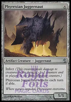 Phyrexian Juggernaut 1x FOIL MBS MTG Mirrodin Besieged Uncommon MINT artifact - Image 1