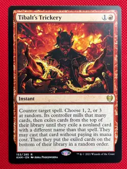 MTG 1X Tibalt's Trickery X1 Kaldheim Magic - NM - Image 1