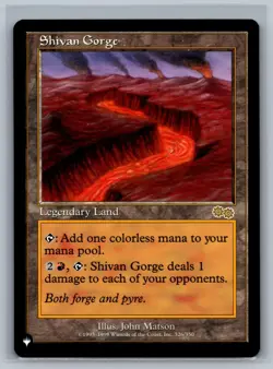 Magic The Gathering The List Reprints Shivan Gorge #326/350 MTG TCG CCG - Image 1