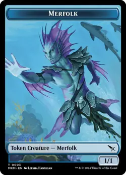 MTG Murders at Karlov Manor - Merfolk 1/1 [Token] - Image 1