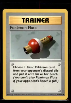 Pokemon Flute Base Set (Shadowless) Moderately played - Image 1