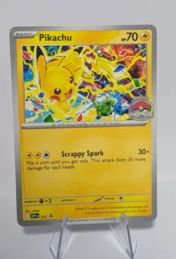 Pokemon 2025 World Championship Pikachu Black Star Promo SVP 225 - Image 1