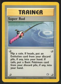 Pokemon TCG Neo Genesis #103/111 Super Rod LP - Image 1