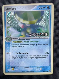 Carte Pokemon reverse stamp Lombre 33/107 EX Deoxys Bloc EX FR - Image 1