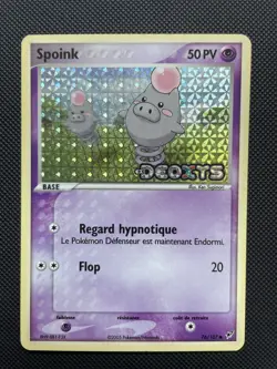 Carte Pokemon reverse stamp Spoink 76/107 EX Deoxys Bloc EX FR - Image 1