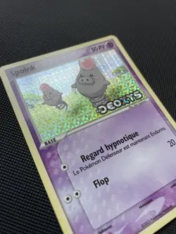 Carte Pokemon reverse stamp Spoink 76/107 EX Deoxys Bloc EX FR - Image 3
