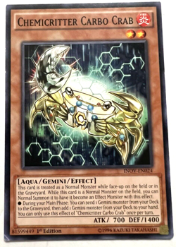 YuGiOh! - Chemicritter Carbo Crab - INOV-EN024 - 1st Edition - Common - Image 1