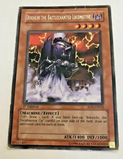 Yugioh Dekoichi the Battlechanted Locomotive Rare RDS-EN032 1st Lightly Played - Image 1