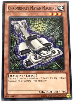 YuGiOh! - Chronomaly Mayan Machine - REDU-EN009 - 1st Edition - Common - Image 1