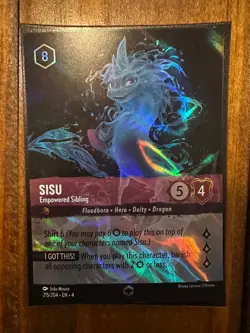 Disney Lorcana Sisu - Empowered Sibling (Enchanted) 215/204 Ursula's Return NM - Image 1
