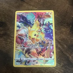 Pokemon Pikachu TCG Full Art Secret Rare Holo Card 160/159 Crown Zenith NM - Image 1