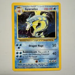 Gyarados 6/102 Holo Rare Unlimited Base Set WOTC Pokemon Card Vintage TCG - Image 1