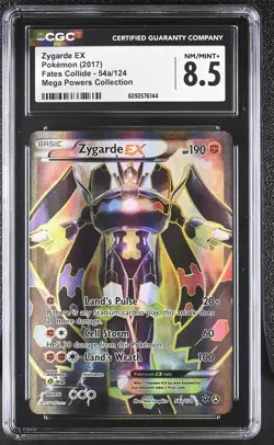 CGC 8.5 Zygarde EX 2017 Fates Collide 54a/124 Pokemon Card - Image 1