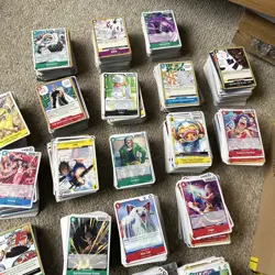 ONE PIECE UNSORTED BULK | 6000 UNSORTED BULK with over 100 holo and leader cards - Image 3