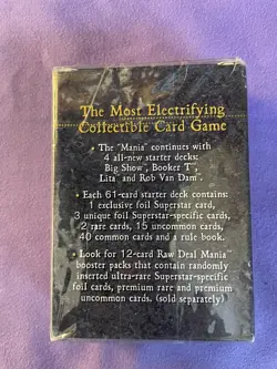 WWF/WWE CCG Raw Deal Mania Lita Xtreme Goddess Edition SEALED 2002 61-CARD DECK! - Image 5