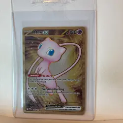 Pokemon TCG - Mew 205/165 Scarlet & Violet 151 Gold UPC Promo Metal Card NM - Image 2