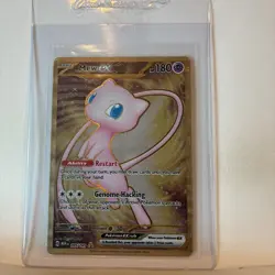 Pokemon TCG - Mew 205/165 Scarlet & Violet 151 Gold UPC Promo Metal Card NM - Image 3