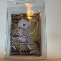Pokemon TCG - Mew 205/165 Scarlet & Violet 151 Gold UPC Promo Metal Card NM - Image 4