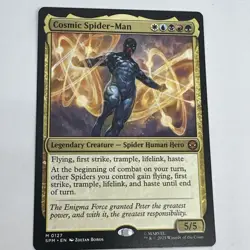 Cosmic Spider-Man M 0127 | Spider-Man | Magic The Gathering (MTG) Mythic Rare - Image 1
