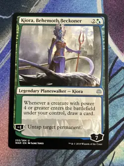 MTG 2019 War of the Spark: Kiora, Behemoth Beckoner (232/264) - Image 3