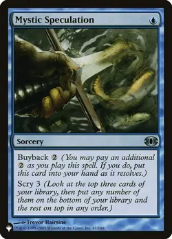 Mystic Speculation x1 1x Mystery Booster 2 NM MTG - Image 1