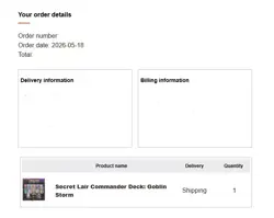 ORDER CONFIRMED! MTG Secret Lair Commander Deck Goblin Storm PRESALE NEW/SEALED - Image 1
