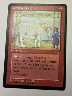 MTG Homelands Dwarven Pony Rare NM - Image 1