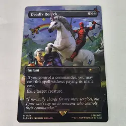 LP MTG Deadly Rollick Secret Lair Drop Deadpool Rainbow Rainbow Foil - Image 1