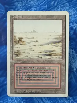 Badlands Revised Edition Dual Land Magic: The Gathering NM/LP condition - Image 1