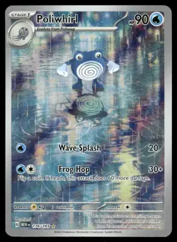 Pokemon Cards Poliwhirl 176/165 151 Illustration Rare NM - Image 1