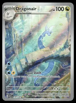 Pokemon Cards Dragonair 181/165 151 Illustration Rare NM - Image 1