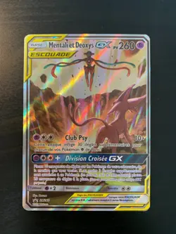 Carte Pokemon : Mentali et Deoxys GX SM240 Promo Soleil & Lune Francaise - Image 1
