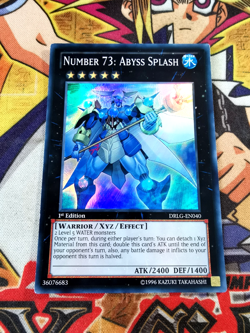 Number 73: Abyss Splash drlg-en040 1st Edition (NM) Super Rare Yu-Gi-Oh! - Image 1