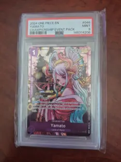 Psa 9 2024 One Piece EN Yamato Championship Event Pack P-046 - Image 1