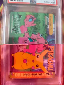 Pokemon Karte Card Pikachu Diglett Paras Carddass Anime Vending japanese PSA 10 - Image 3