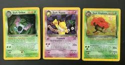 LOT POKEMON 3 CARDS ROCKET: 7/82Dark Golbat-9/82Dark hypno- 13/82Dark Vileplume - Image 1