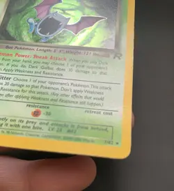 LOT POKEMON 3 CARDS ROCKET: 7/82Dark Golbat-9/82Dark hypno- 13/82Dark Vileplume - Image 5