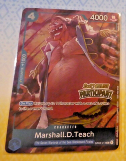 One Piece Card Game English Carte Holo PARTICIPANT ONLINE ST03-014 ALT Mint - Image 1