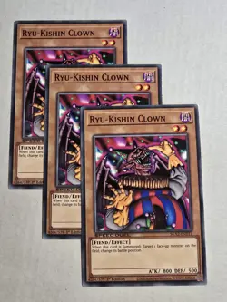 3x RYU-KISHIN CLOWN MONSTER 1ST EDITION SGX2-END11 COMMON YUGIOH NM / UNPLAYED - Image 1