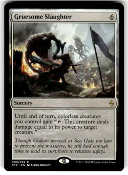Gruesome Slaughter Battle for Zendikar Regular MTG - Image 1