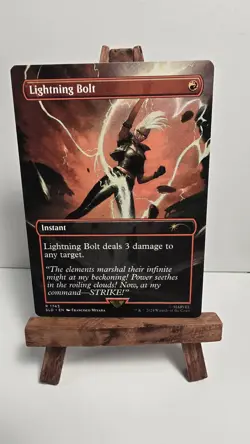 1x Lightning Bolt NON Foil Marvel Storm Secret Lair, Magic MTG NM 1743 - Image 1