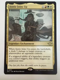 1x ANNIE JOINS UP - Outlaws of Thunder Junction - MTG - Magic the Gathering - Image 1