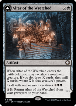 Altar of the Wretched // Wretched Bonemass (REGULAR) x1 - MTG LCC #10 - Image 1