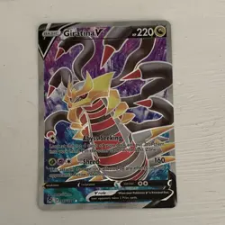 The Pokemon Company Giratina V Full Art Holo Ultra Rare Lost Origin 185/196 - Image 1