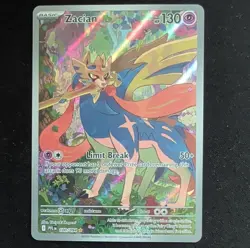 Pokemon Zacian Basic Holo Illustration Rare 100/094 HP130 Phantasmal Flames - Image 1