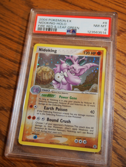 Pokemon 2004 Fire Red Leaf Green Nidoking holo card, PSA 8 - Image 2